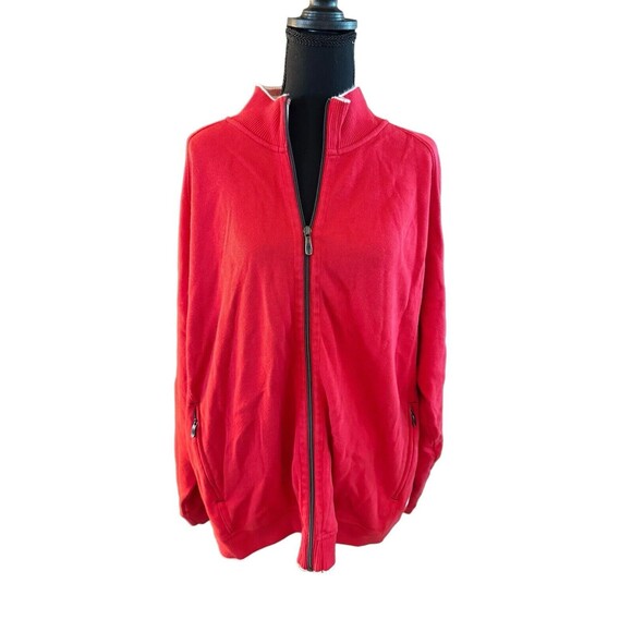 Tommy‎ Bahama Mens Baseball MLB Philadelphia Phillies Zip Sweater Red Sz 2XL - Picture 3 of 15